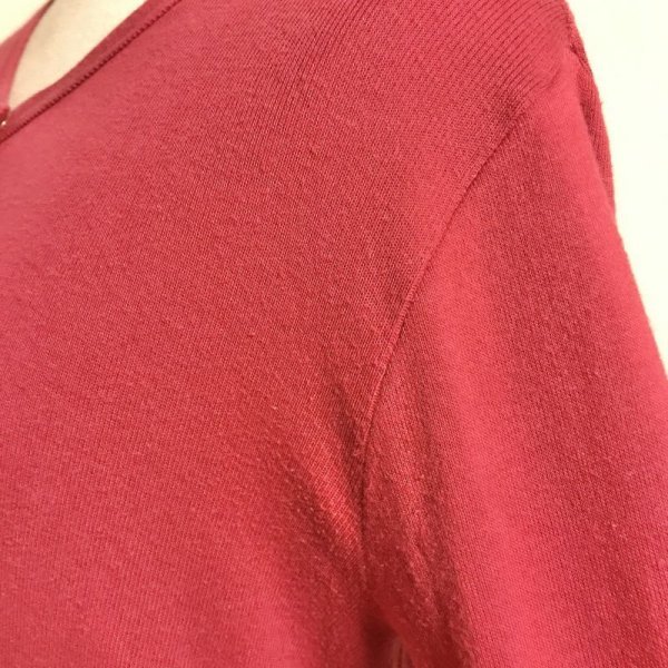 画像7: 【USED】・agnes b. fabrique en france/スナップボタンカーディガン　2　レッド (7)