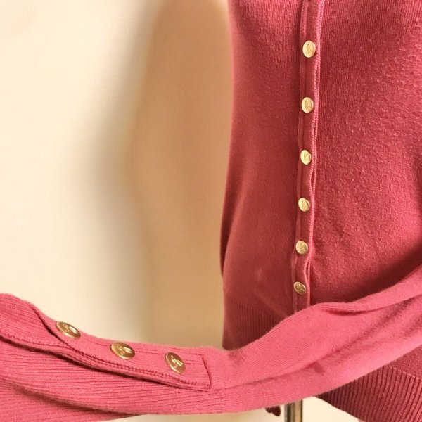 画像5: 【USED】・agnes b. fabrique en france/スナップボタンカーディガン　2　レッド (5)