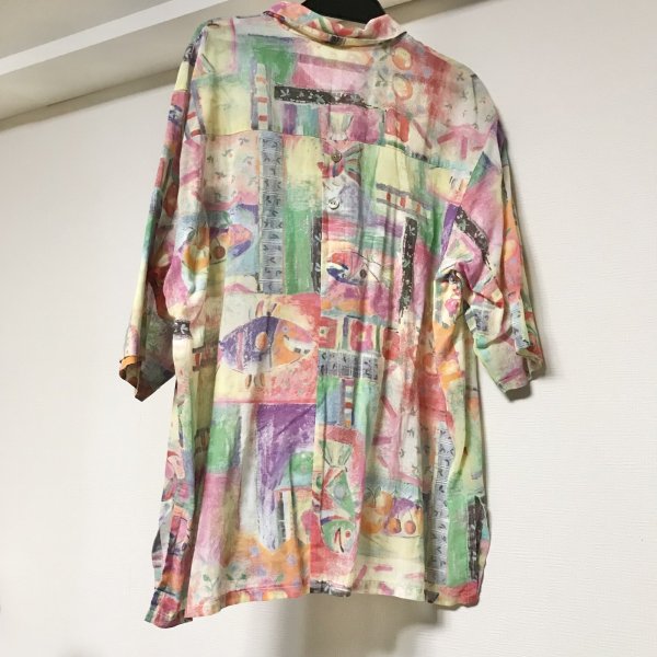 画像4: 【VINTAGE】・絵画シャツ (4)