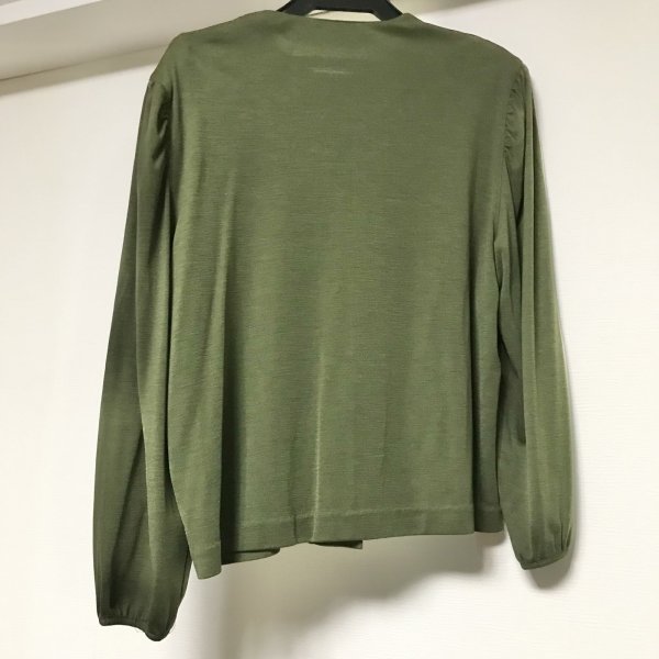 画像4: 【VINTAGE】・クラシカルフリルトップス　ダークグリーン (4)