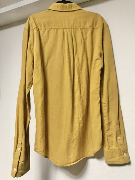 画像2: 【VINTAGE】・マスタードイエローシャツ (2)