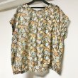 画像1: 【VINTAGE】・フラワースクエアシルエットトップス　オレンジ (1)