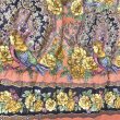 画像3: 【VINTAGE】・花と鳥のスカート　オレンジ (3)