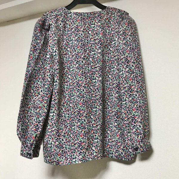 画像5: 【VINTAGE】・宝石ゼリーなブラウス　ネイビー (5)