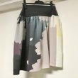 画像5: 【VINTAGE】・桜スカート　灰×藍×薄桃×黄×黒 (5)