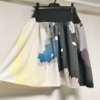 画像2: 【VINTAGE】・桜スカート　灰×藍×薄桃×黄×黒 (2)