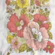画像2: 【VINTAGE】・レトロフラワープリントのクッションピローカバー　オレンジ・イエロー・アイボリー (2)