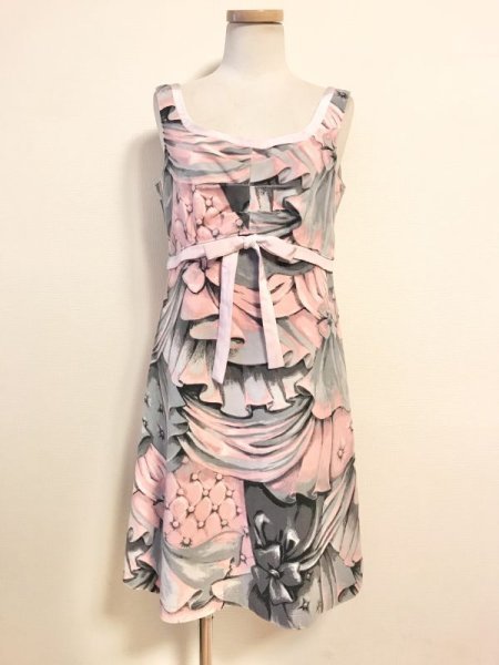 画像1: MILK/カーテンコールDress　ブラックピンク (1)