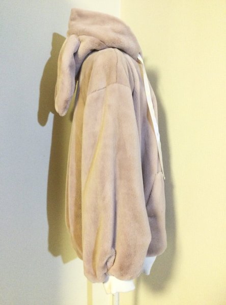 画像2: 【USED】・Ankrouge/うさちゃんファーコート　ピンク (2)