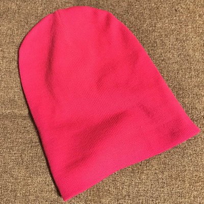 画像2: 【USED】・DIESEL ニットキャップ　ショッキングピンク