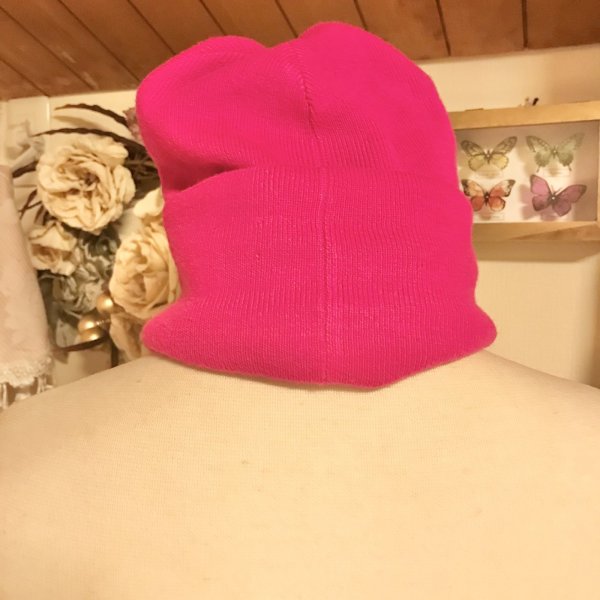 画像3: ※SALE※【USED】・DIESEL ニットキャップ　ショッキングピンク (3)