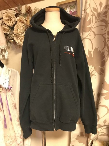 画像2: ※SALE※【USED】・ROLLING STONES JAPAN TOUR 2014 パーカー　ブラック (2)