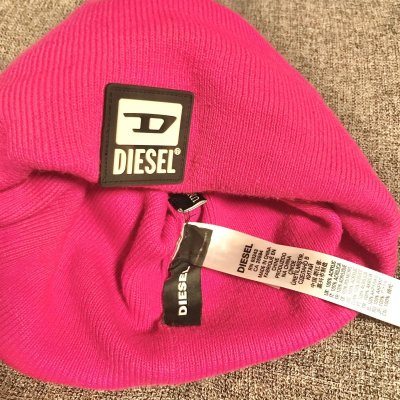 画像3: 【USED】・DIESEL ニットキャップ　ショッキングピンク