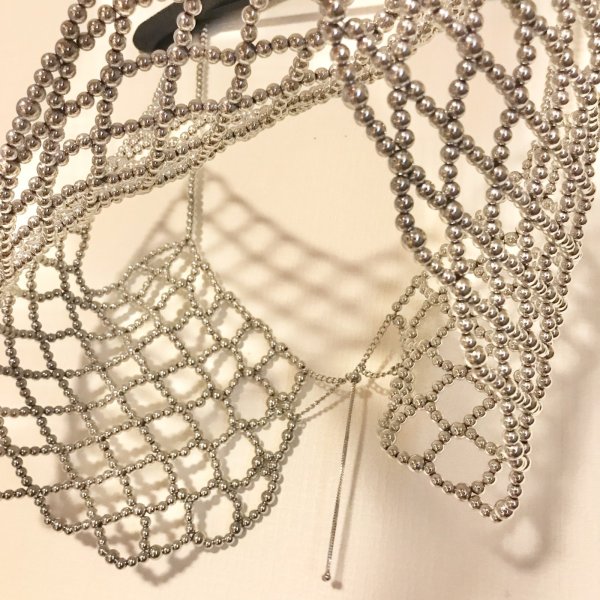 画像4: ※SALE※【USED】・JEANASIS　ボールチェーンビスチェ　シルバー (4)