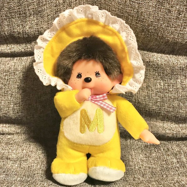 画像1: 【USED】・モンチッチ ぬいぐるみ レトロチックモンチッチ　イエロー　S (1)