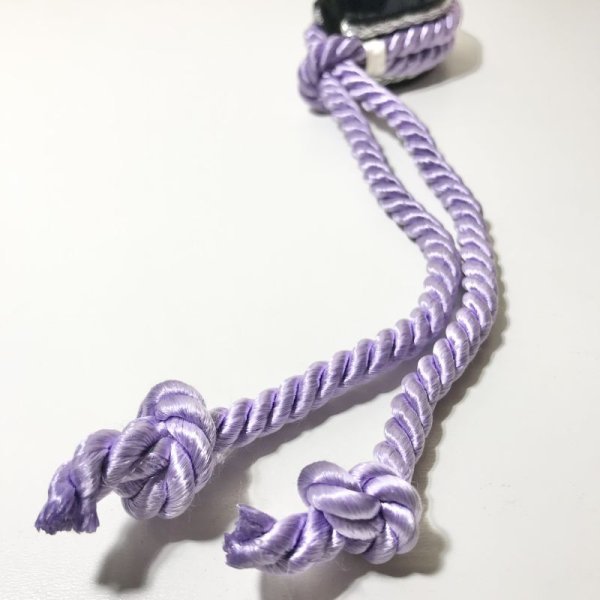 画像2: ※SALE※【USED】・和風バングル　アイボリー・ラベンダー (2)