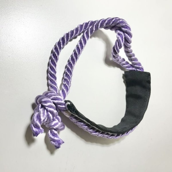 画像4: ※SALE※【USED】・和風バングル　アイボリー・ラベンダー (4)