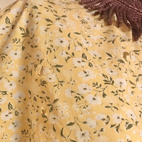 画像9: 【夜の街燈 Street Lamp at Night】・フラワータッセルケープ・オーバースカート　イエローブラウン (9)