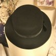 画像6: 【USED】・Jane Marple 別珍リボンカンカン帽　ブラック (6)