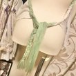 画像4: 【夜の街燈 Street Lamp at Night】・スカーフベビードールホルターキャミ　ホワイト×グリーン (4)