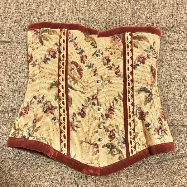 画像1: 【USED】・abilletage　ゴブランショートコルセット (1)