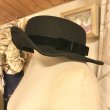 画像12: 【USED】・Jane Marple 別珍リボンカンカン帽　ブラック (12)