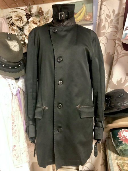 画像1: 【USED】・MENS’S MELROSE ジャケット　黒 (1)