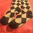 画像5: 【USED】・Enchantlic Enchantilly　ダイヤ柄ソックス　ブラック×ゴールド　 (5)