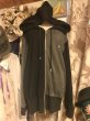 画像1: 【USED】・Vivienne Westwood MAN /オーブ刺繍ビッグフードパーカー　ブラック×グレー (1)