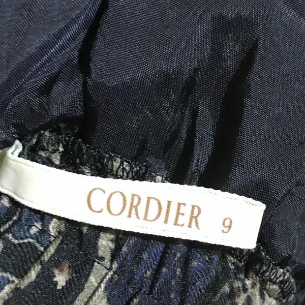 画像9: 【USED】・ペイズリースカート　ネイビー (9)