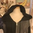 画像12: 【USED】・Vivienne Westwood MAN /オーブ刺繍ビッグフードパーカー　ブラック×グレー (12)