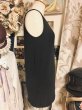 画像2: 【USED】・COMME CA ISM ラインストーンタンクトップ　ブラック (2)