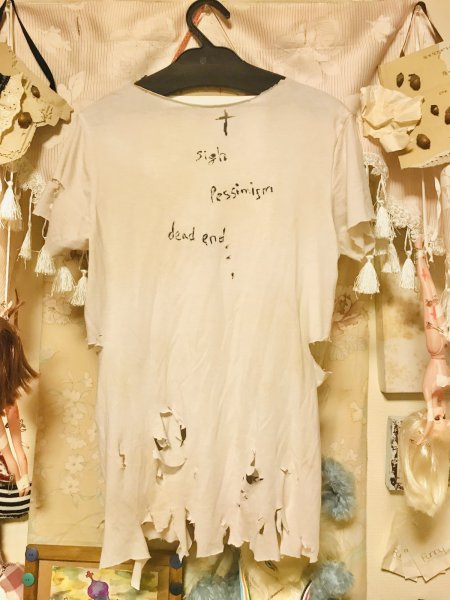 画像18: 【夜の街燈 Street Lamp at Night】・十字架退廃リメイクTシャツ　ver.2 (18)