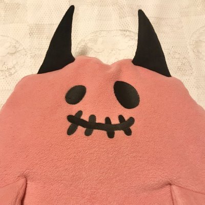 画像1: 【USED】・BLACK PEASE NOW エビィちゃんクッション　ピンク
