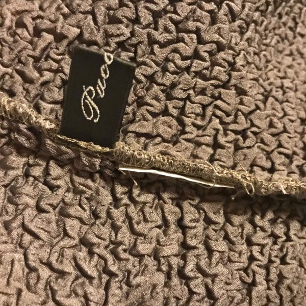 画像7: 【VINTAGE】・ポップコーン風生地のジャケット　ブラウン (7)