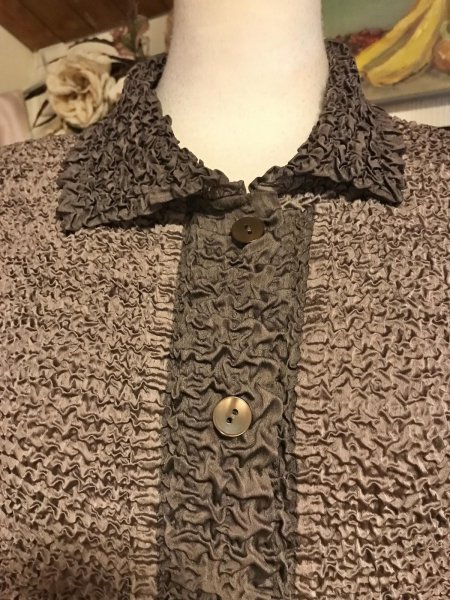 画像5: 【VINTAGE】・ポップコーン風生地のジャケット　ブラウン (5)