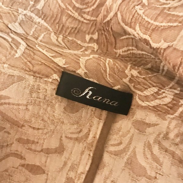 画像7: 【VINTAGE】・襟変形薔薇柄ジャケット　ブラウン (7)