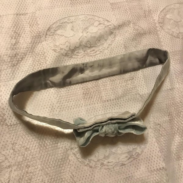 画像2: 【USED】・Jane Marple/ベロアベルト　グレー (2)