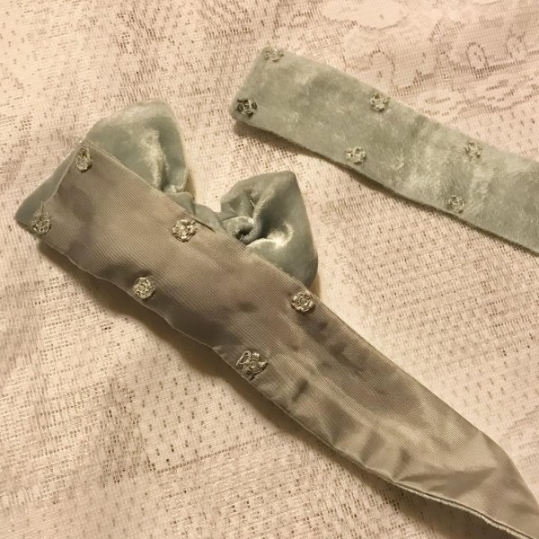 画像5: 【USED】・Jane Marple/ベロアベルト　グレー (5)