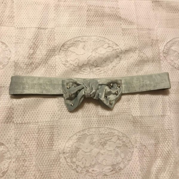 画像1: 【USED】・Jane Marple/ベロアベルト　グレー (1)