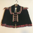 画像1: 【USED】・危機裸裸商店/ナポレオンケープ　ブラック×レッドチェック (1)