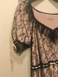 画像6: 【USED】・Le salon d’Y. 黒レースワンピース　黒×ピンク (6)