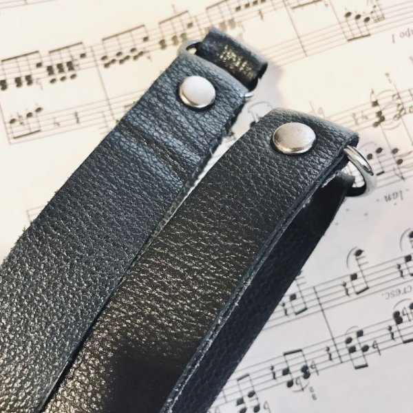 画像8: 【USED】・レザーリングアンクレット　ブラック (8)