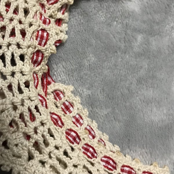 画像8: 【USED】・クリエイターブランド/いちごのニット付け襟　アイボリー  (8)