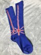画像2: 【USED】・ノーブランド/ユニオンジャックソックス　ブルー (2)