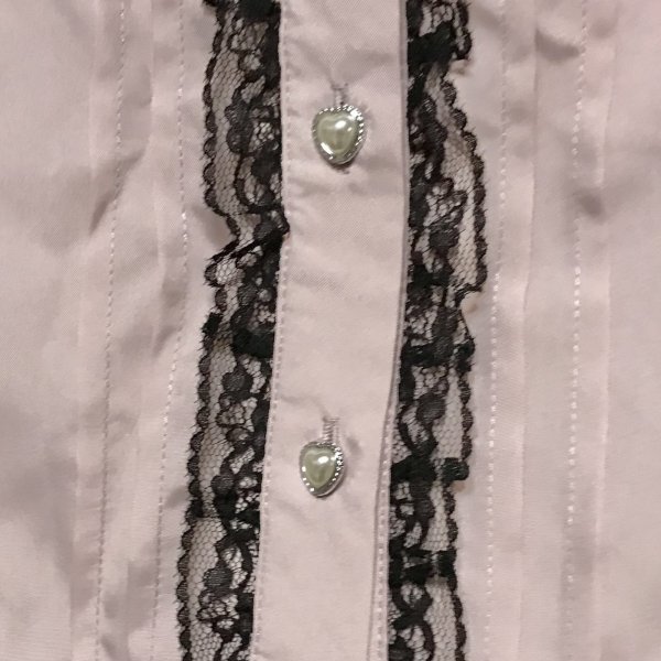 画像4: 【USED】・NOEMIE/2WAYチョーカーネックブラウス　ピンク (4)