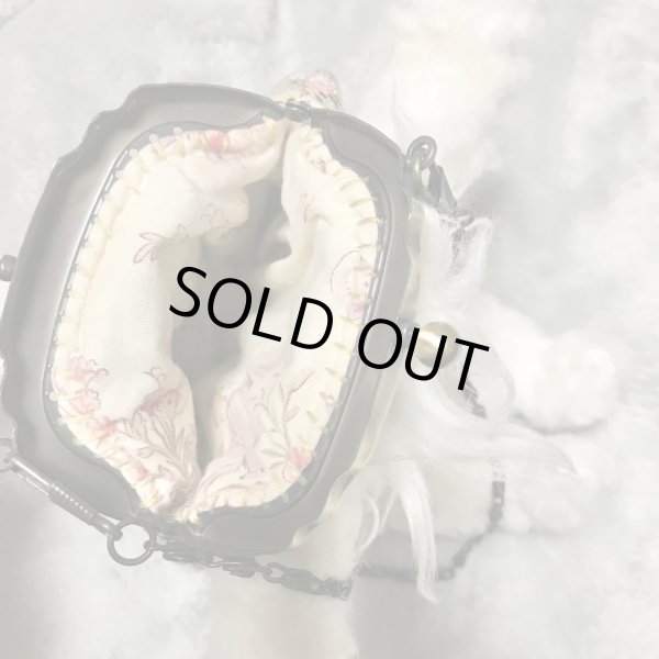 画像7: 【USED】・福寿ドール　うさぎドールがま口ミニバッグ (7)