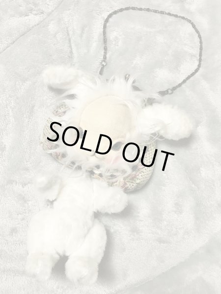 画像1: 【USED】・福寿ドール　うさぎドールがま口ミニバッグ (1)