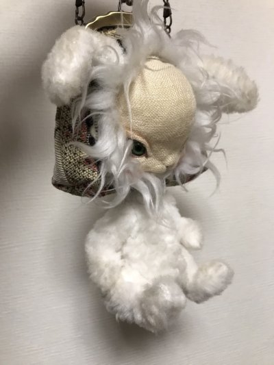 画像3: 【USED】・福寿ドール　うさぎドールがま口ミニバッグ