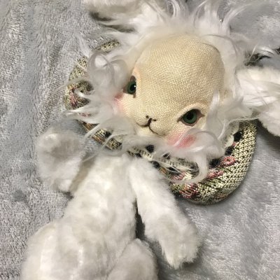 画像2: 【USED】・福寿ドール　うさぎドールがま口ミニバッグ